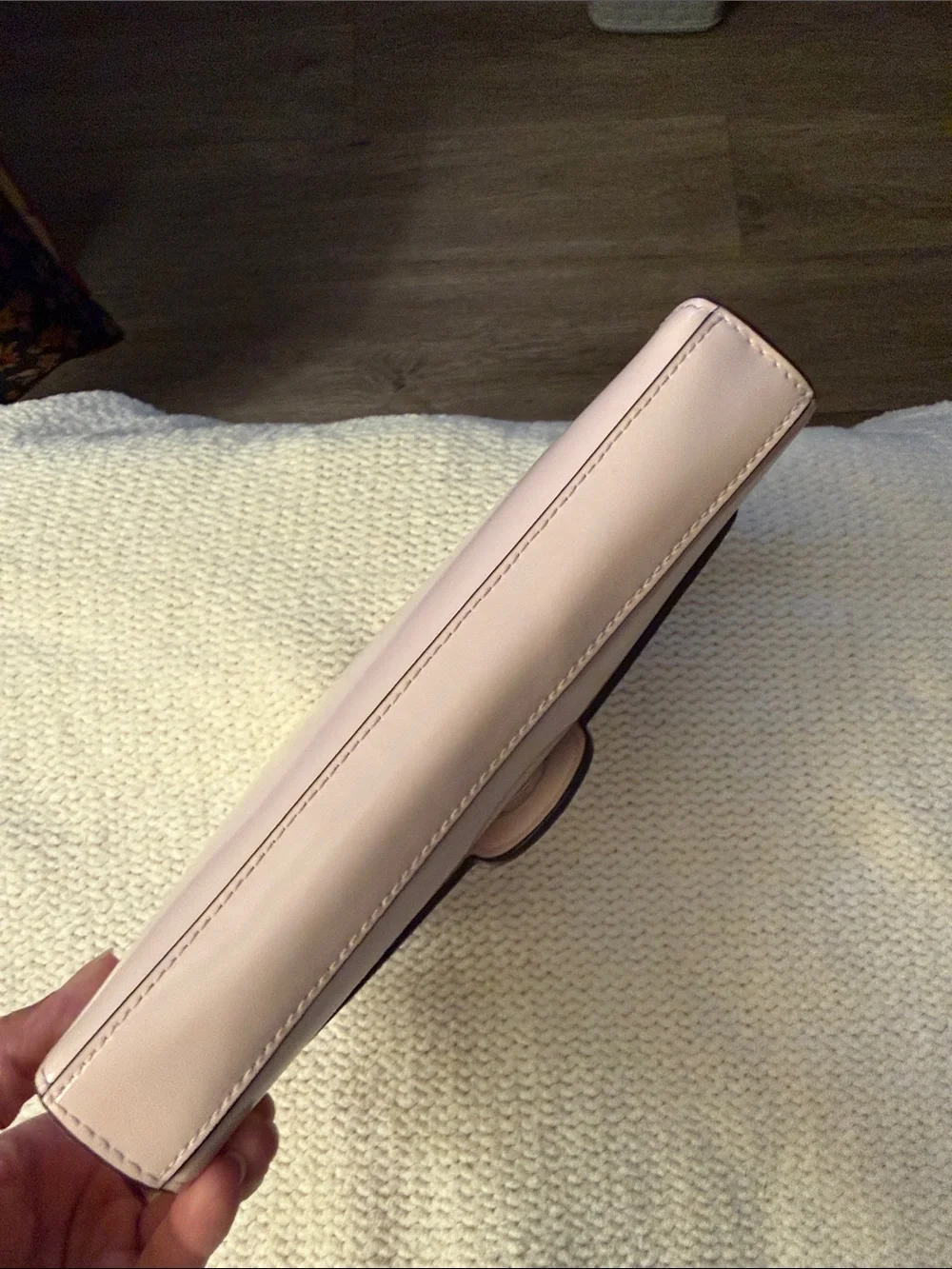 LIKE NEW TORY BURCH Mini Robinson Spazzolato Top Handle Crossbody, Pink Lily